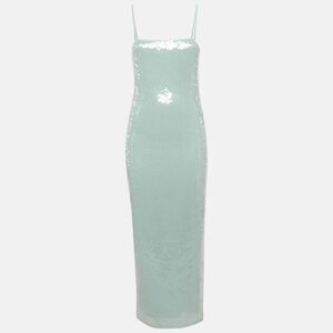 The Robe Blue Sequin Midi Slip Dress M